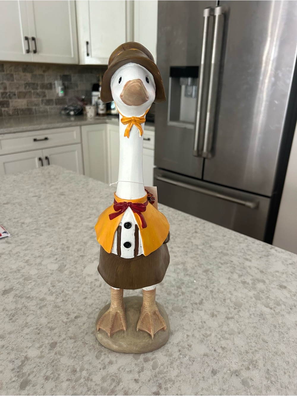 “New” Gardeners Eden Pilgrim Duck Figurine